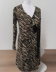 DIANA FERRARI Stretch Jersey Wrap Dress. Size S. EUC - Picture 1 of 7