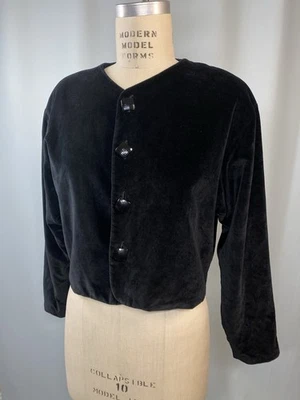 Chaqueta de Terciopelo ESPRIT Vintage Mujer’s TALLA MEDIANA Algodón Recortado Años 80 90s Foto 1 de 4