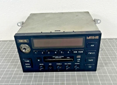 1996 1997 LEXUS LX450 OEM RADIO Tape RECEIVER P1706 86120-60190 *DAMAGED* - Image 1 of 4