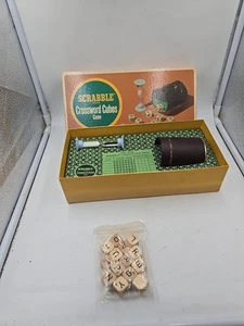 Vintage 1964 Scrabble Brand Crossword Cubes Game Selchow & Righter #93 Complete - Picture 1 of 8