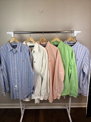 Polo Ralph Lauren Mens XXL Multicolor Classic Button Downs Bundle Lot of 5 - Image 1 of 4