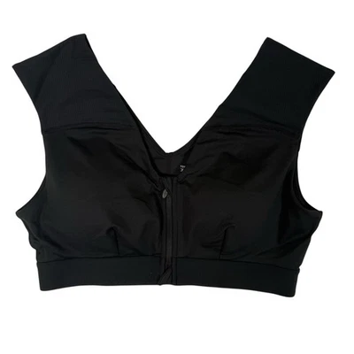 NUEVO Sujetador Tommie Cobre Soporte para Hombro Mujer XL Negro Cremallera Frontal Compresión Foto 1 de 4