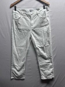 Kensie Women's White Denim Straight Leg Crop Capri Pants Size 10/30 - Picture 1 of 8