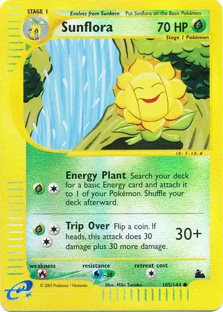 Sunflora - 105/144 - Pokemon Skyridge Reverse Holo Rare Card LP - Image 1 of 1