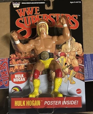 WWE LJN Superstars Hulk Hogan Action Figure 1980s Retro 8" Rare Black Card New - Image 1 of 2