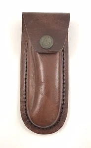 Brown Leather Pocket Knife Sheath 4-3/4" Closed Knives 11702-NM - Picture 1 of 4