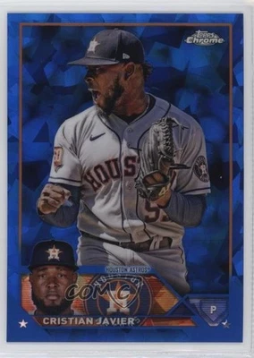 2023 Topps Chrome Sapphire Edition Cristian Javier #55 - Image 1 of 2