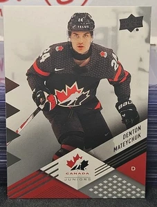 2024 Upper Deck Team Canada Denton Mateychuk 🇨🇦🇨🇦🇨🇦 Columbus Blue Jackets  - Bild 1 von 2