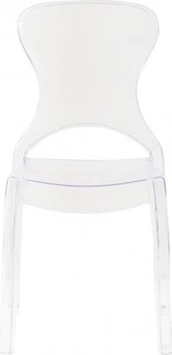 DecHome Sedia Bercy in Policarbonato 46.3x53x89.6 cm colore Trasparente HF807360 - Immagine 1 di 4