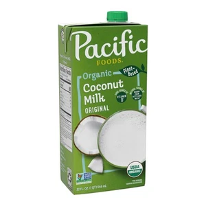 Pacific Foods Organic Coconut Milk 32 oz Lactose Free Vegan Milk Substitute - Picture 1 of 6
