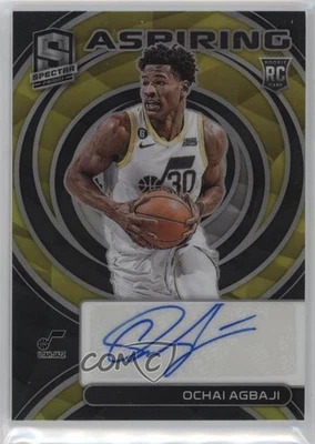 2022-23 Panini Spectra Aspiring Auto /99 Ochai Agbaji #AA-OCA Rookie Auto RC - Image 1 of 2