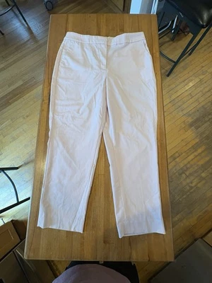 J. Crew 高腰女友粉色休闲裤。 尺寸 12. 两个侧口袋。 — 第 1/4 张图片