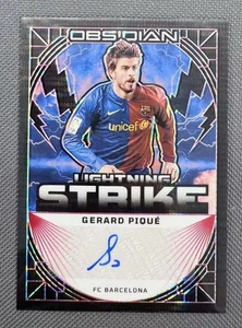 2024-25 Panini FÚTBOL OBSIDIANA Barcelona Leyenda Gerard Piqué Automático Rojo/5 - Imagen 1 de 2