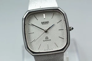 [Casi COMO NUEVO] SEIKO Superior Twin 9481-5000 esfera plateada 32 mm reloj de cuarzo para hombre - Imagen 1 de 11