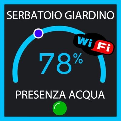 Indicatore Livello Acqua Serbatoio Cisterna con Notifica Fornitura Idrica – WiFi - Immagine 1 di 4