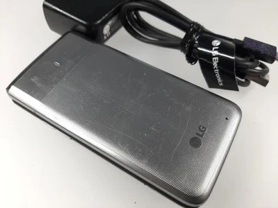 LG Wine UN220 Silver 8GB Flip Phone Silver US Cellular GSM Unlocked - Image 1 of 4