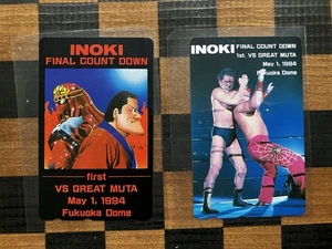 Raro conjunto de sobre Antonio Inoki Great Muta Teleca Japón 1994  - Imagen 1 de 6