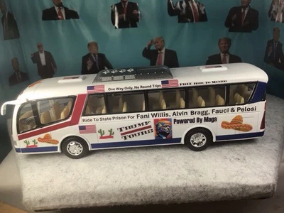 Trump Store, Trump Tour Bus, White, Kinsmart. 1/32 - Image 1 of 3