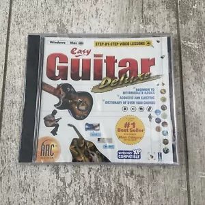Easy Guitar Deluxe PC WINDOWS / MAC CD-ROM ARC Media New Sealed - Picture 1 of 3