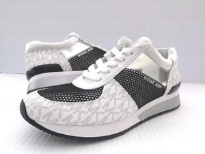 Michael Kors Allie Mujer Zapatillas bajas Blanco/Negro (HJ22A) Talla: EE. UU. 7 - Imagen 1 de 5