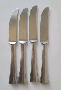 Set 4 Dansk ENSEMBLE Satin Stainless Butter Knives 8-3/8” Japan vintage MCM - Picture 1 of 6
