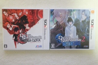 Shin Megami Tensei Devil Survivor Overclocked & 2 Break Record set 3DS Japanese - Image 1 of 4
