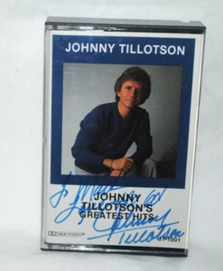 Johnny Tillotson, JOHNNY TILLOTSON'S GREATEST HITS, cassette album, SIGNED TWICE - Picture 1 of 3