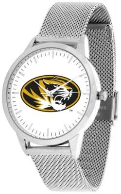 Reloj pulsera Missouri Tigers Mizzou de malla plateada llamativo Foto 1 de 4