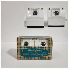 Vintage Westinghouse Laundry Twins Salt & Pepper Shakers ~ Original Box  *G