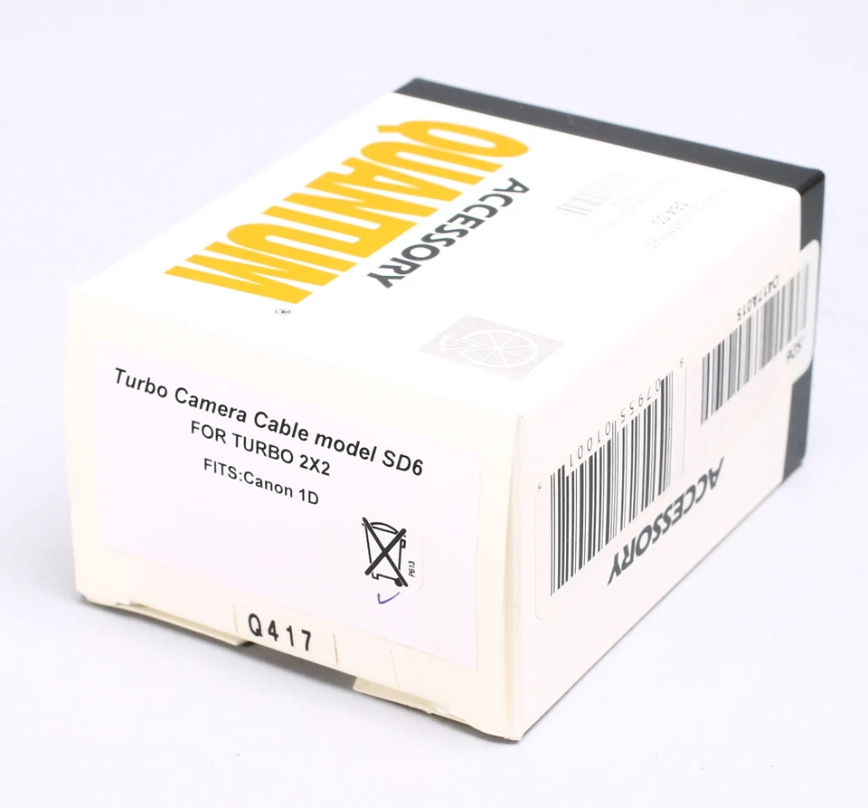NEW -- QUANTUM TURBO FLASH CABLE -- SD6 -- FOR 2X2, CANON EOS 1D, 1Ds, 1D II - Image 1 of 1