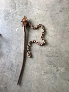 VINTAGE 37" J.H. WILLIAMS VULCAN SUPERIOR No.3 CHAIN WRENCH - 3/4"-4" DIAM. PIPE - Picture 1 of 6
