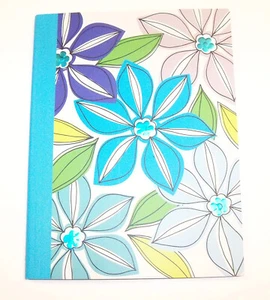 Whimsical Flower Composition Book (Blues and Purples; 100 Sheets, 200 Pages) - Picture 1 of 1
