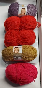 Lion Brands Vanna's Choice Glamour Garn, 100 % Acryl, 3,5 Unzen ea. 4er Set - Bild 1 von 13