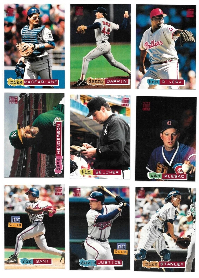 1994 Topps Stadium Club Baseball Trading Cards / You Choose #s 251 - 500 / mb8 - Image 1 of 4