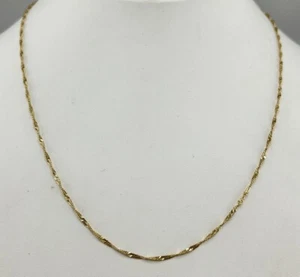 14K 1,82g Gelbgold 1,5mm 18" gedrehte Gliederkette Klassiker!!! - Bild 1 von 4