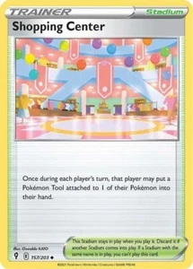 Shopping Center - SWSH07: Evolving Skies 157/203 NM Trainer Pokemon TCG - Picture 1 of 1