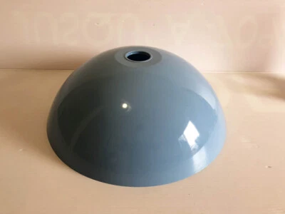 Ancien Abat Jour Champignon Lampe Lustre Chapeau Bleu Clair 7 - Photo 1/3