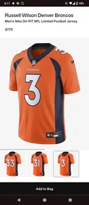 Russell Wilson Denver Broncos Nike Vapor Elite Trikot Größe Herren XL - Bild 1 von 7
