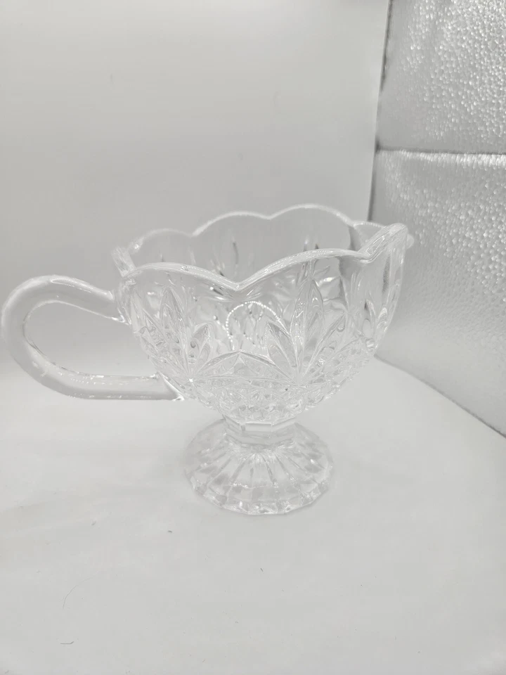 Cristal Godinger Shannon Manejado Gravy Boat/Crema 5” Piña Diamante Foto 1 de 4