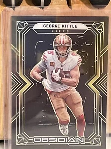 🔥2022 Panini Obsidian #82 George Kittle Electric Etch Yellow #/25 SSP 49ers🔥 - Picture 1 of 3