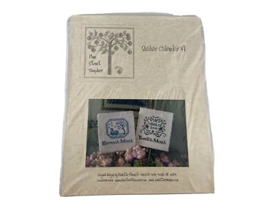 Plum street sampler Quaker calendar VI Cross Stitch Pattern month 11 12 - Image 1 of 4