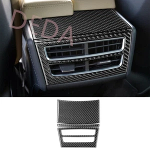 3×Carbon Fiber Rear Air Vent Outlet Panel Trim For Tesla Model X 2016-20 S 12-20 - Foto 1 di 15