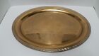 Vtg Copper Large WM Rogers 2081 Silverplate Serving Tray Spring Flowers