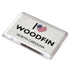 FRIDGE MAGNET - I Love Woodfin, North Carolina - USA