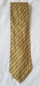 Mens Multicolor Hilton Striped Luxury Handmade in Italy 100% All Silk Necktie - Picture 1 of 2