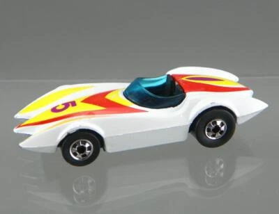Vintage 1976 Hot Wheels Diecast 1/64 BW Second Wind Speed Racer Mach 5 Car HK VG - Image 1 of 4