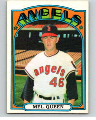 1972 O-Pee-Chee Baseball #196 Mel Queen  California Angels V66284 - Image 1 of 2
