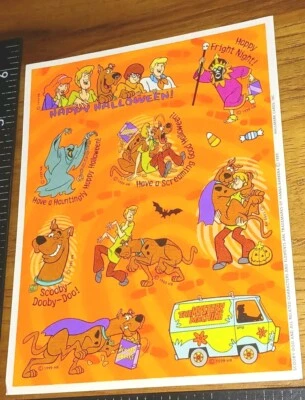 Pegatinas vintage, Scooby-Doo Halloween, naranja, (zapato Skt5) Foto 1 de 4