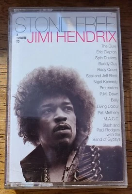 JIMI HENDRIX - STONE FREE TRIBUTE TO HENDRIX CASSETTE TAPE VINTAGE TESTED 1993 - Image 1 of 4