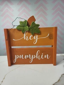 Hey Pumpkin Wooden Sign - Picture 1 of 1